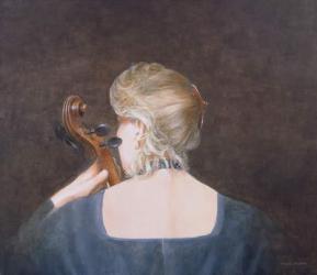 Cello Professor, 2005 (acrylic) | Obraz na stenu