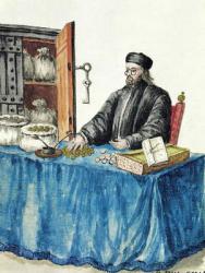 Venetian Moneylender, from an illustrated book of costumes (w/c on paper) | Obraz na stenu