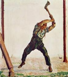 The Woodman, 1910 (oil on canvas) | Obraz na stenu