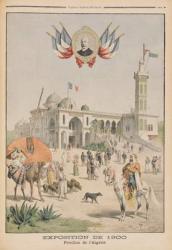 The Algerian Pavilion at the Universal Exhibition of 1900, Paris, illustration from 'Le Petit Journal', supplement illustre, 10th June 1900 (colour litho) | Obraz na stenu
