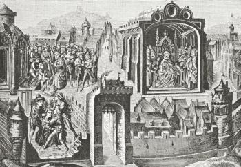 Imaginary election of St. Peter as Pope, 1878 (litho) | Obraz na stenu