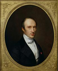 Portrait of Louis Cauchy (1789-1857) (oil on canvas) | Obraz na stenu