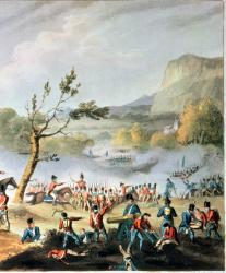 Battle of Maida, July 4th, 1806, engraved by Thomas Sutherland (b.c.1785) (engraving) (detail of 70293) | Obraz na stenu