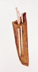 Indian sewing kit, from the Northwest American coast (bone and leather) | Obraz na stenu