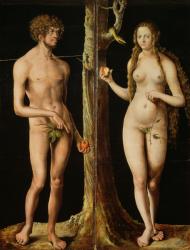 Adam and Eve (oil on panel) | Obraz na stenu