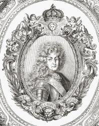 Louis XIV (1638-1715) from 'Histoire de la Revolution Francaise' by Louis Blanc (1811-82) (engraving) | Obraz na stenu