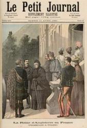 The Queen of England in France: A Walk in Grasse, from 'Le Petit Journal', 11 April 1891 (colour litho) | Obraz na stenu