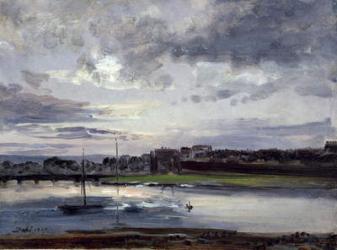 The Elbe and the New Town, Dresden, in the Evening Light, 1837 (oil on paper) | Obraz na stenu