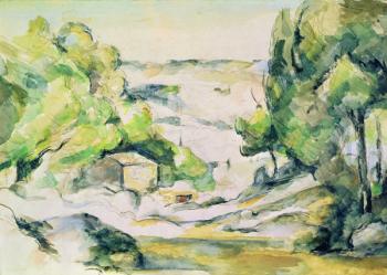 Countryside in Provence (w/c on paper) | Obraz na stenu