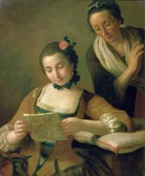 The Reading (oil on canvas) | Obraz na stenu