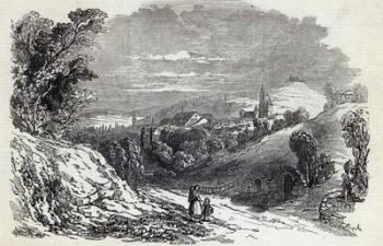 Coburg, from 'The Illustrated London News', 16th August 1845 (engraving) | Obraz na stenu