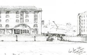 Albert Dock Liverpool, 2003, (Ink on paper) | Obraz na stenu