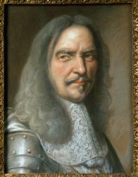 Henri de La Tour d'Auvergne (1611-75) Vicomte de Turenne (pastel on paper) | Obraz na stenu