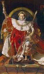 Napoleon I (1769-1821) on the Imperial Throne, 1806 (oil on canvas) | Obraz na stenu