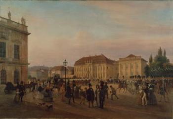 Parade before the royal palace, 1839 (oil on canvas) | Obraz na stenu