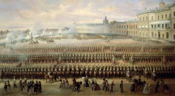 Unveiling of the Paul I memorial in Gatchina, 1850 (oil on canvas) | Obraz na stenu