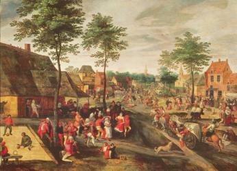 Flemish Kermesse (oil on panel) | Obraz na stenu