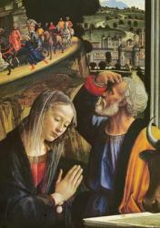 The Birth of Christ (detail of altarpiece) | Obraz na stenu