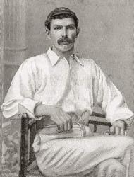 Tom Richardson, 1870 1912. English cricketer. From The Strand Magazine published 1897. | Obraz na stenu