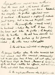 Part of Charles Dicken's manuscript notes re the plot of The Old Curiosity Shop. Charles John Huffam Dickens, 1812 1870. English writer and social critic. From The Strand Magazine, published 1896. (litho) | Obraz na stenu