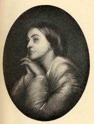 Christina Georgina Rossetti (1830-94) illustration from 'Little Journeys to the Homes of Famous Women', published 1897 (litho) | Obraz na stenu