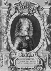 George William (1624-1705) Duke of Braunschweig-Luneberg, from 'Portraits des Hommes Illustres', engraved by Petrus de Iode, published 1706 (engraving) | Obraz na stenu