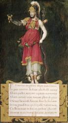 Francois I (1494-1547) as a composite deity (coloured engraving) | Obraz na stenu