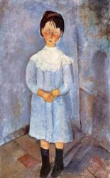 Girl in Blue, 1918 (oil on canvas) | Obraz na stenu