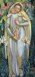 The Virgin with a Kiss, 1919 (gouache on paper) | Obraz na stenu