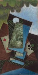 Ace of Clubs and Four of Diamonds, 1912 (oil on board) | Obraz na stenu
