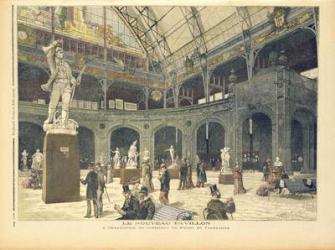 The New Sculpture Pavilion at the Palais de l'Industrie, from 'Le Petit Journal', 21st May 1892 (coloured engraving) | Obraz na stenu