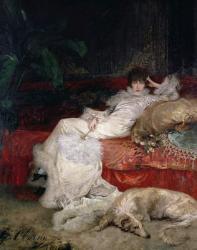 Sarah Bernhardt (1844-1923) 1876 (oil on canvas) | Obraz na stenu