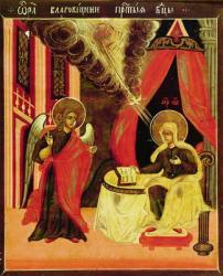 The Annunciation (tempera on panel) | Obraz na stenu