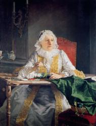 Portrait of Madame Antoine Crozat, 1741 (oil on canvas) | Obraz na stenu