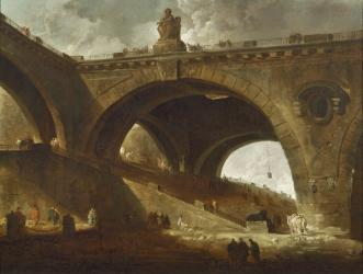 The Old Bridge, c.1760 (oil on canvas) | Obraz na stenu