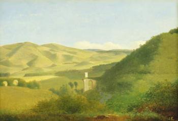 A Valley in the Countryside, c.1811 (w/c on paper on cardboard) | Obraz na stenu