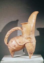 White pottery 'kuei' tripod jug, from Weifang, Shandong, 3rd-2nd millennium BC (clay) | Obraz na stenu