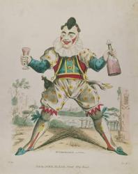 Mr. Grimaldi as Clown (coloured engraving) | Obraz na stenu