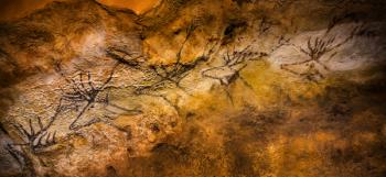 Lascaux cave painting, Bordeaux, France (photo) | Obraz na stenu