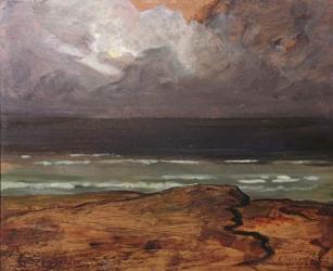 Storm at Sea, Brittany (oil on canvas) | Obraz na stenu