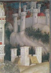 Detail of the architecture on the right of St. George and the Princess of Trebizond, c.1433-38 (fresco) (detail of 60797) | Obraz na stenu