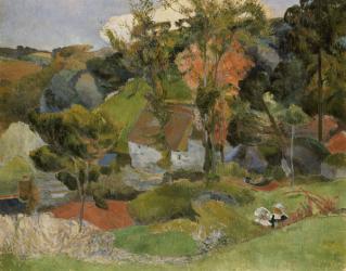 Landscape at Pont Aven, 1888 (oil on canvas) | Obraz na stenu