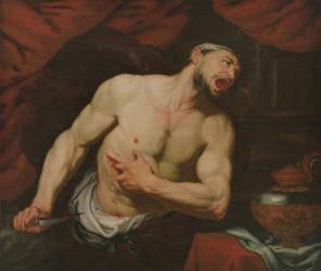 The Death of Cato of Utica (oil on canvas) | Obraz na stenu