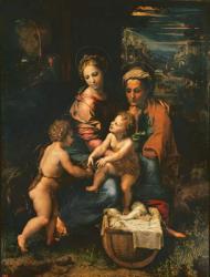 The Holy Family (or The Pearl), 1518 (oil on wood) | Obraz na stenu