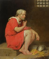 Robert (c.1054-1134) Duke of Normandy in Prison, 1779 (oil on copper) | Obraz na stenu