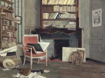 Interior of the Study of Doctor X (oil on canvas) | Obraz na stenu