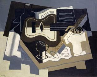 Guitar and Clarinet, 1920 (oil on canvas) | Obraz na stenu