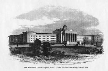 New York State Lunatic Asylum at Utica (engraving) | Obraz na stenu