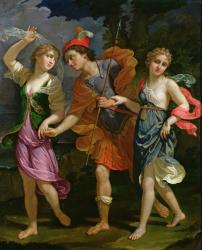 Theseus with Ariadne and Phaedra, the daughters of King Minos, 1702 | Obraz na stenu