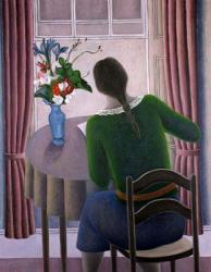 Woman at Window, 1998 (oil on canvas) | Obraz na stenu